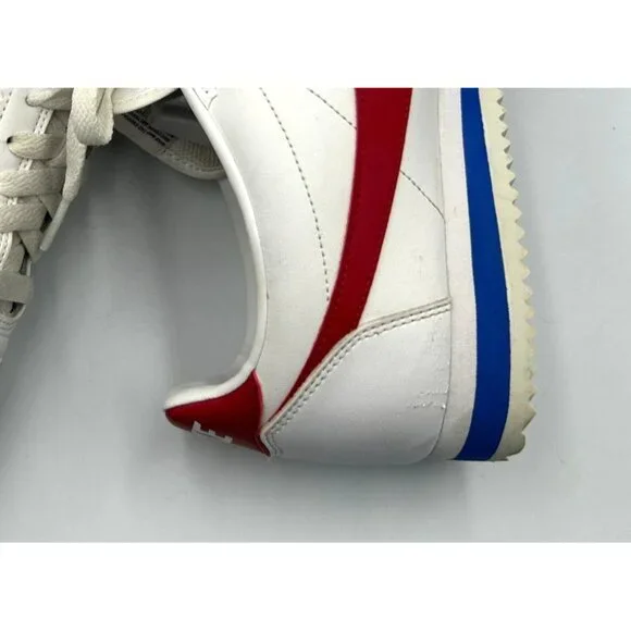 Nike Women's White Red Leather Cortez Forrest Gump Running Shoes Size 9 3117 - Picture 5 of 16